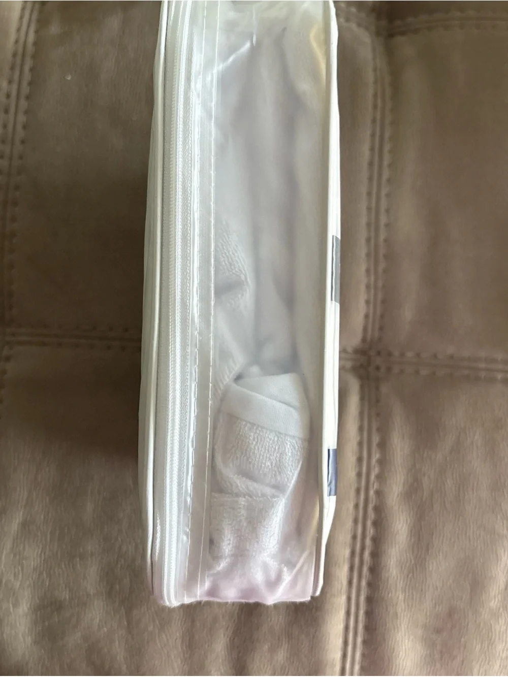 NWT Cotton Loop Terry Loop Twin Mattress Protector - White